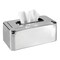 mDesign Modern Metal Tissue Box Cover, Rectangular Holder for Storage
